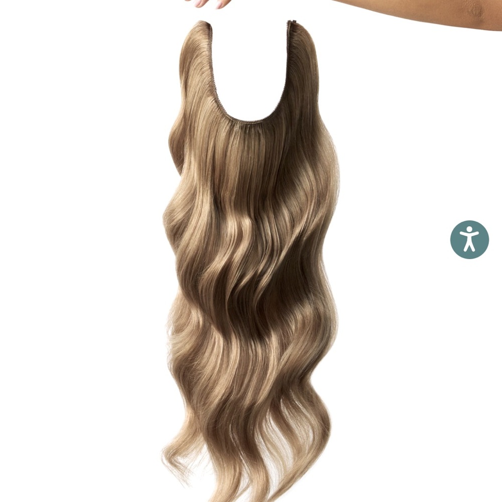 22 inch Human Hair Halo hair extensions
